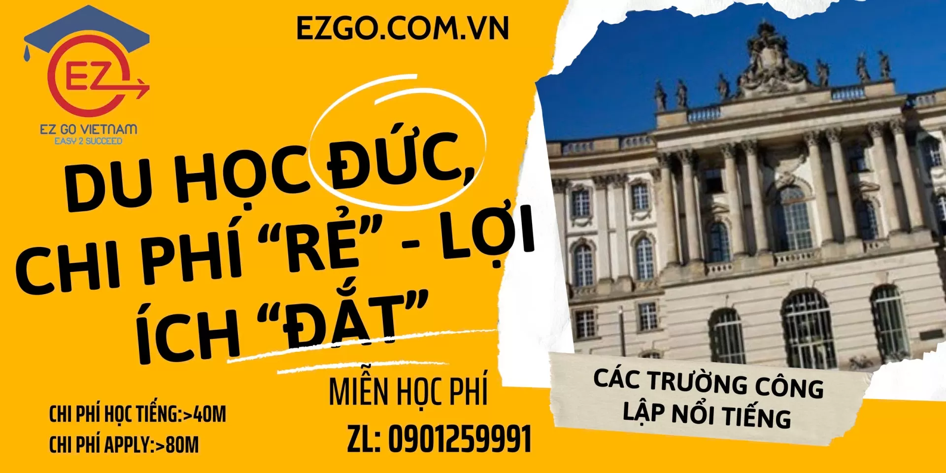 DU HỌC ĐỨC - CHI PHÍ 