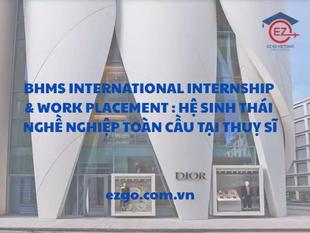 BHMS International Internship & Work Placement: Hệ sinh thái nghề nghiệp toàn cầu tại Thụy Sĩ