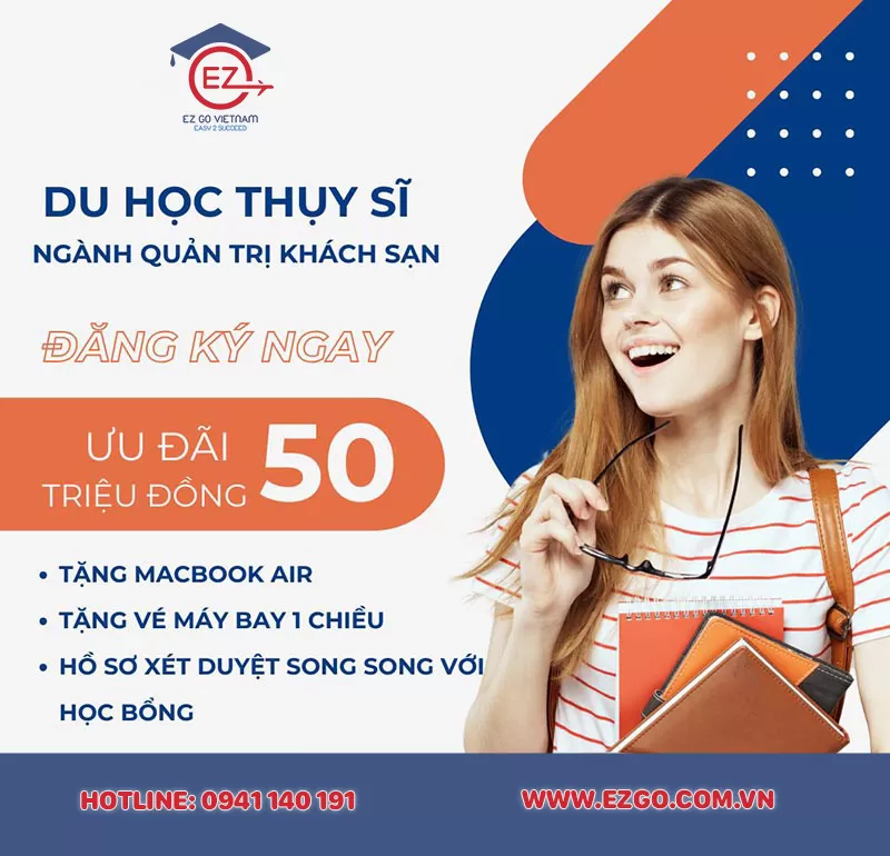 Du học Thụy Sĩ Ngành Quản Trị Khách Sạn - Ưu Đãi Đến 50 Triệu Đồng