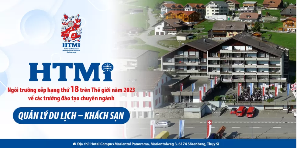 HTMi – Ngôi trường xếp hạng thứ 18 trên Thế giới về các trường đào tạo chuyên ngành Quản lý Khách sạn
