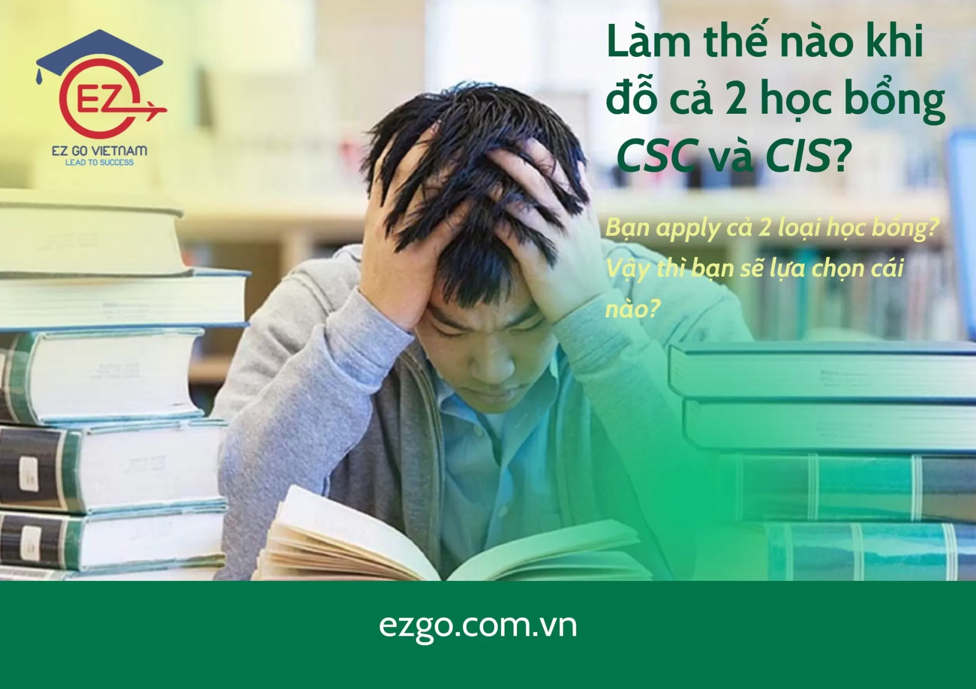 Nộp cả 2 học bổng CSC và CIS và đỗ cả 2 thì phải làm thế nào?