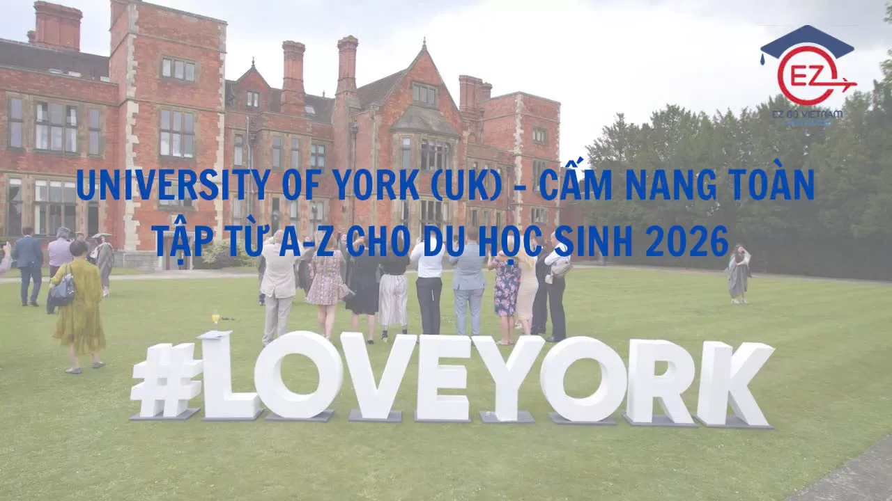 UNIVERSITY OF YORK (UK): CẨM NANG TOÀN TẬP TỪ A-Z CHO DU HỌC SINH 2026